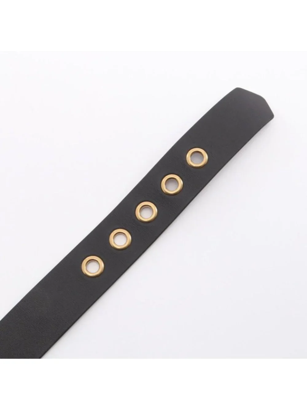 Dior Belt D Buckle Gold Leather